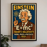Einstein Relativity Vintage Science Study Decor Poster