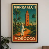 Marrakech Travel Poster