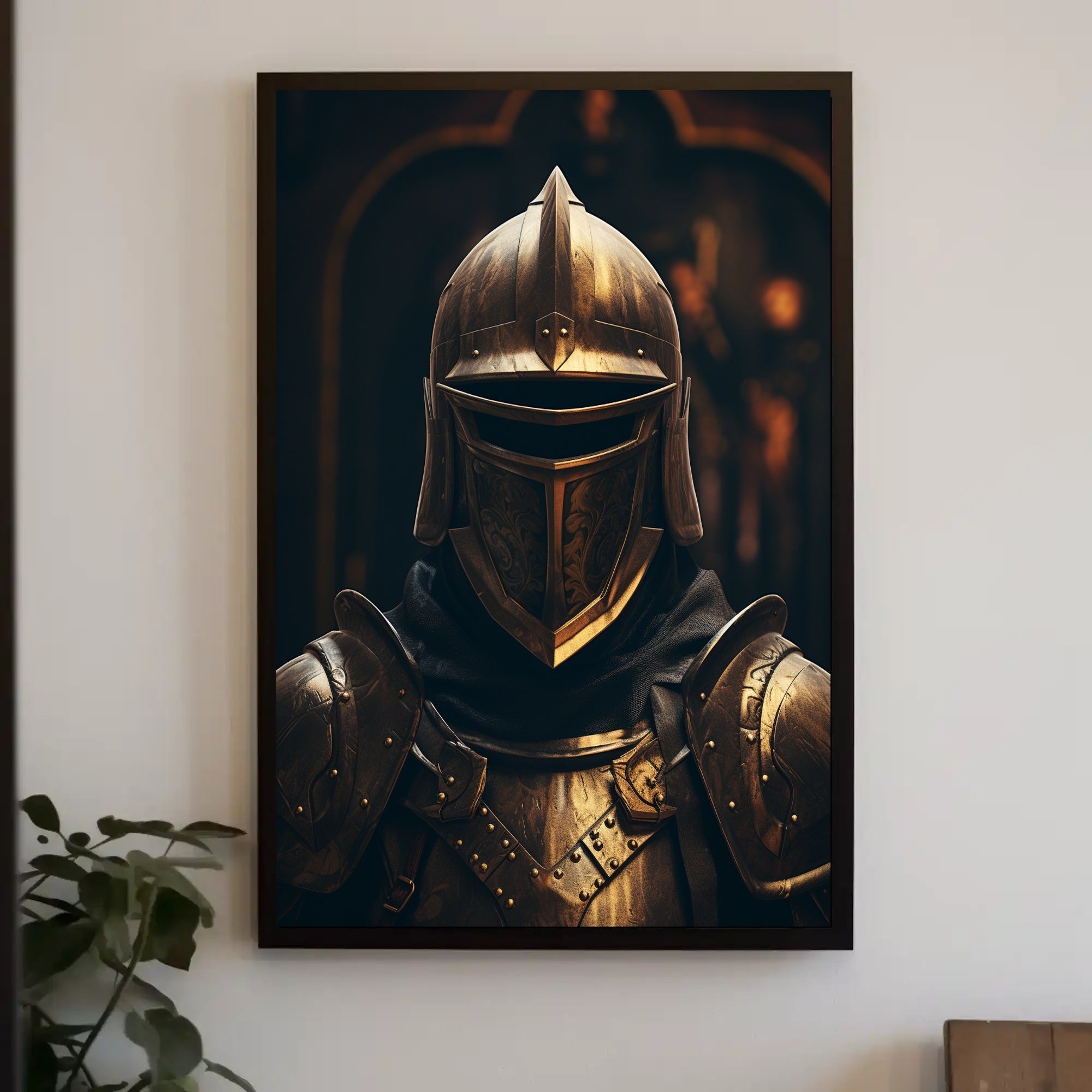 The Armored Sentinel Poster PosterGoat