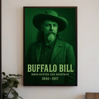 Buffalo Bill Bison Hunter Vintage Historical or Presidential Poster