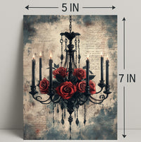 Roses And Candlelight Poster