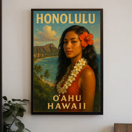 Honolulu Oahu, Hawaii Poster