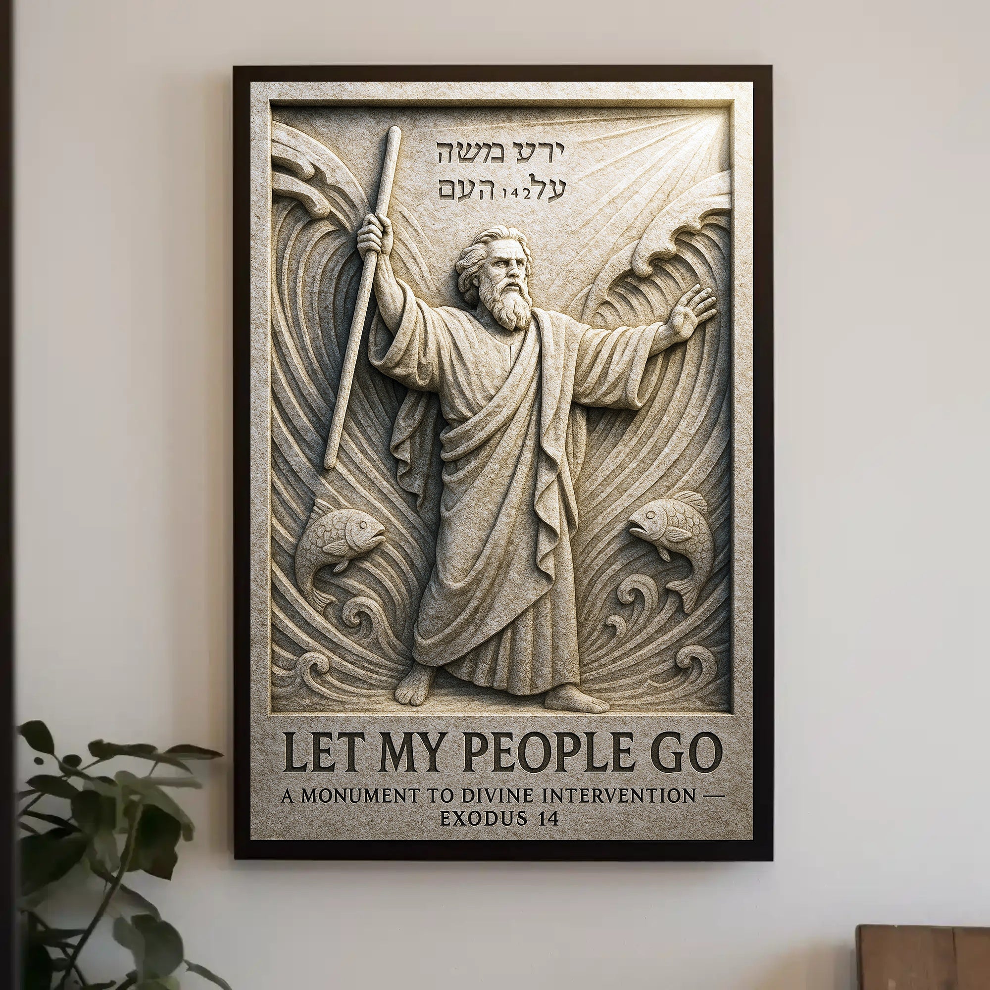 Let My People Go A Monument to Divine Intervention Poster PosterGoat