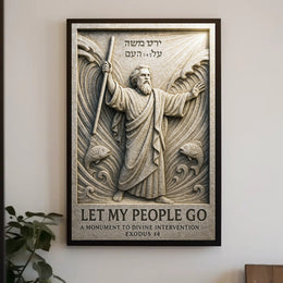 Let My People Go A Monument to Divine Intervention Poster PosterGoat
