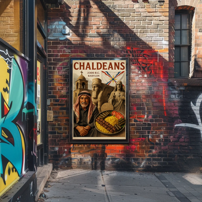 Chaldeans Babylon Culture Historic Food Travel Poster