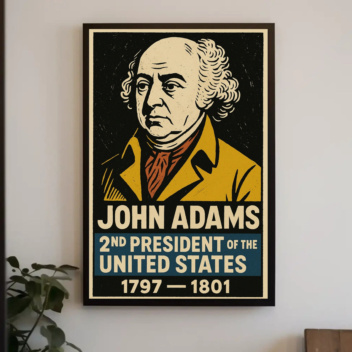 John Adams 2nd President Poster