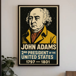 John Adams 2nd President Poster