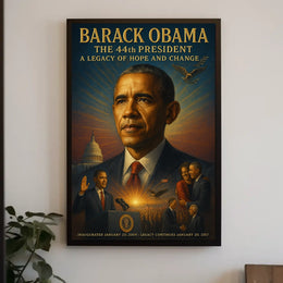 Barack Obama Hope and Change Presidential Poster
