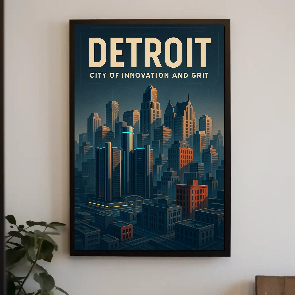 Detroit City Of Innovation And Grit Poster