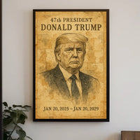 Donald Trump The 47th Commander-in-Chief Poster