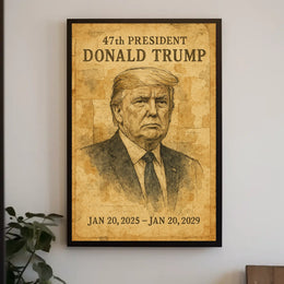 Donald Trump The 47th Commander-in-Chief Poster