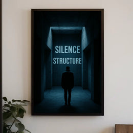 SILENCE STRUCTURE Minimalist Modern Art Abstract or Artistic Poster