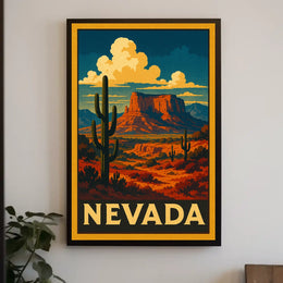 Nevada Desert Landscape Poster