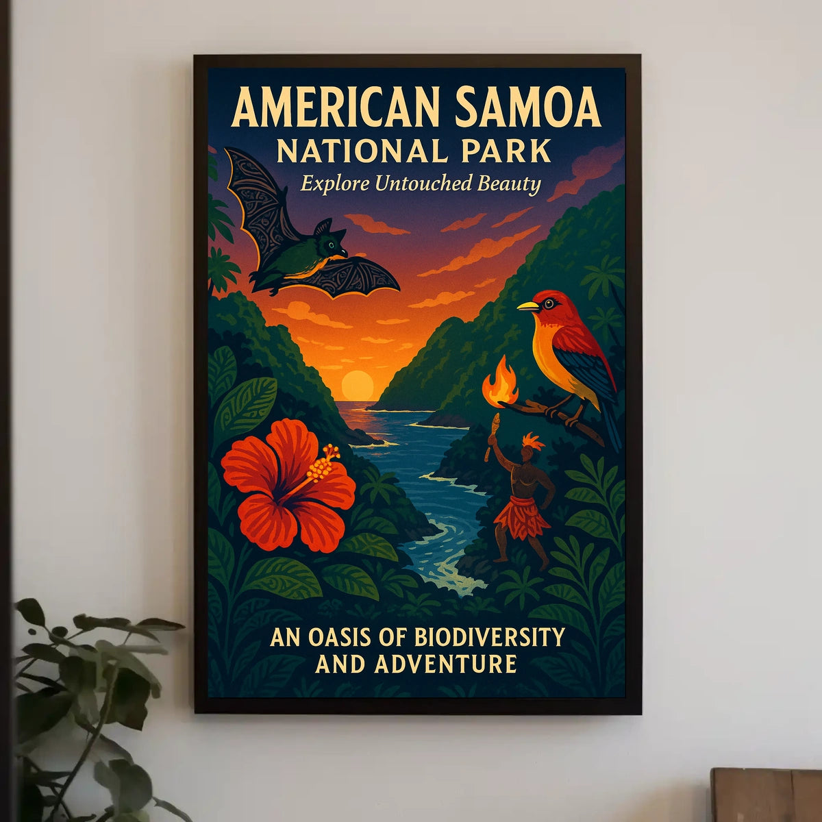 Explore Untouched Beauty in American Samoa National Park Poster