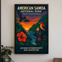 Explore Untouched Beauty in American Samoa National Park Poster