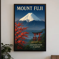 Mount Fuji Cultural Icon of Japan Poster