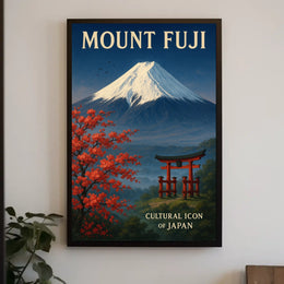 Mount Fuji Cultural Icon of Japan Poster