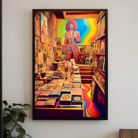 Retro Psychedelic Art Gallery Poster