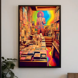 Retro Psychedelic Art Gallery Poster