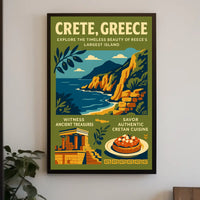 Crete's Timeless Beauty: Vintage Travel Poster