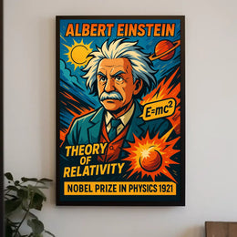 Einstein Relativity Modern Science Enthusiasts Poster