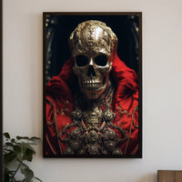 Regal Skull Artistry Poster PosterGoat