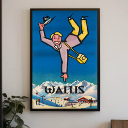 Wallis Swiss Adventure Awaits Poster
