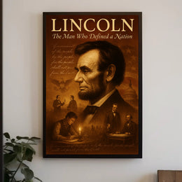 Abraham Lincoln The Man Who Defined a Nation Poster PosterGoat
