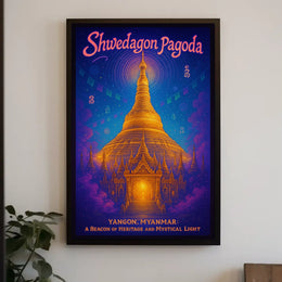 Shwedagon Pagoda A Mystical Landmark Poster