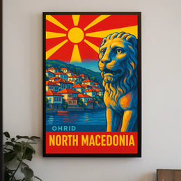Discover Ohrid, North Macedonia Poster