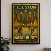 Houston Holiday Heights Poster