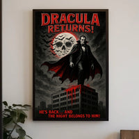Dracula Gothic Horror Art Poster - Fantasy or Mythology Poster