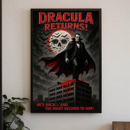 Dracula Gothic Horror Art Poster - Fantasy or Mythology Poster