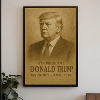 Donald Trump 47th President Poster