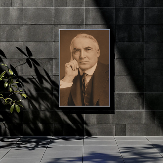 Warren Harding 29th President Sepia Photo
