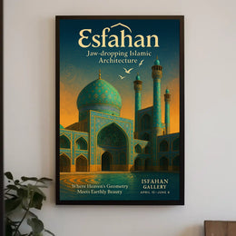 Esfahan Where HeavenS Geometry Meets Poster