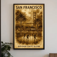 San Francisco Golden Gate Glow Poster