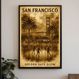 San Francisco Golden Gate Glow Poster