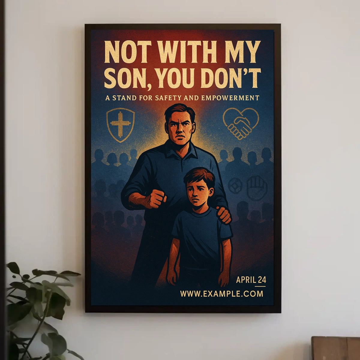 Safety Empowerment Poster: Protect and Unite Art