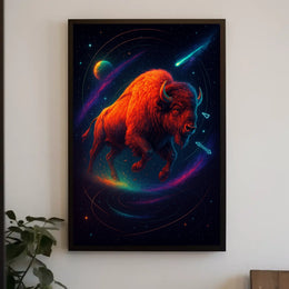 Cosmic Bison Poster