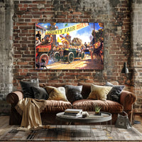 County Fair Auto Races Poster