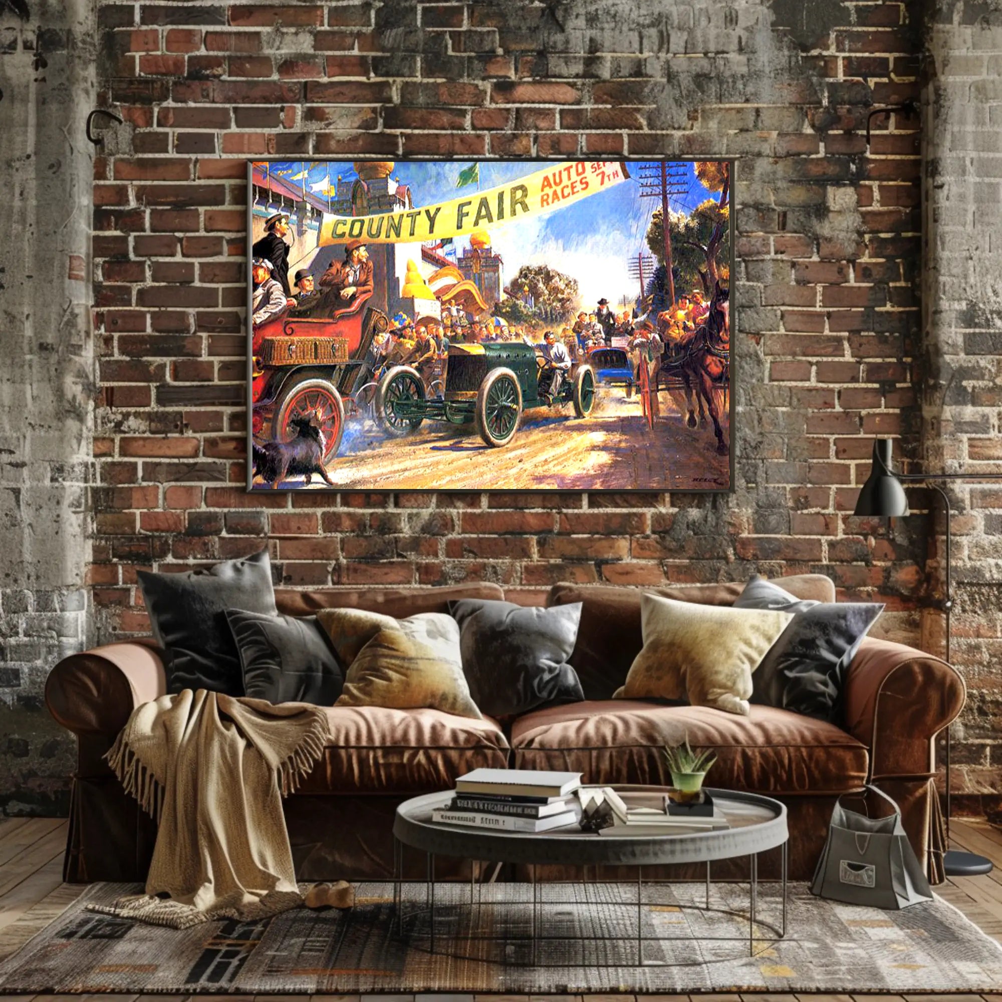 County Fair Auto Races Poster