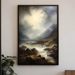 Majestic Wilderness Landscape Print in Artistic Poster