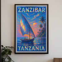 Zanzibar Sunset Poster