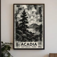 Acadia National Park Vintage Travel Lovers Poster