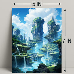 Enchanted Waterfalls Poster