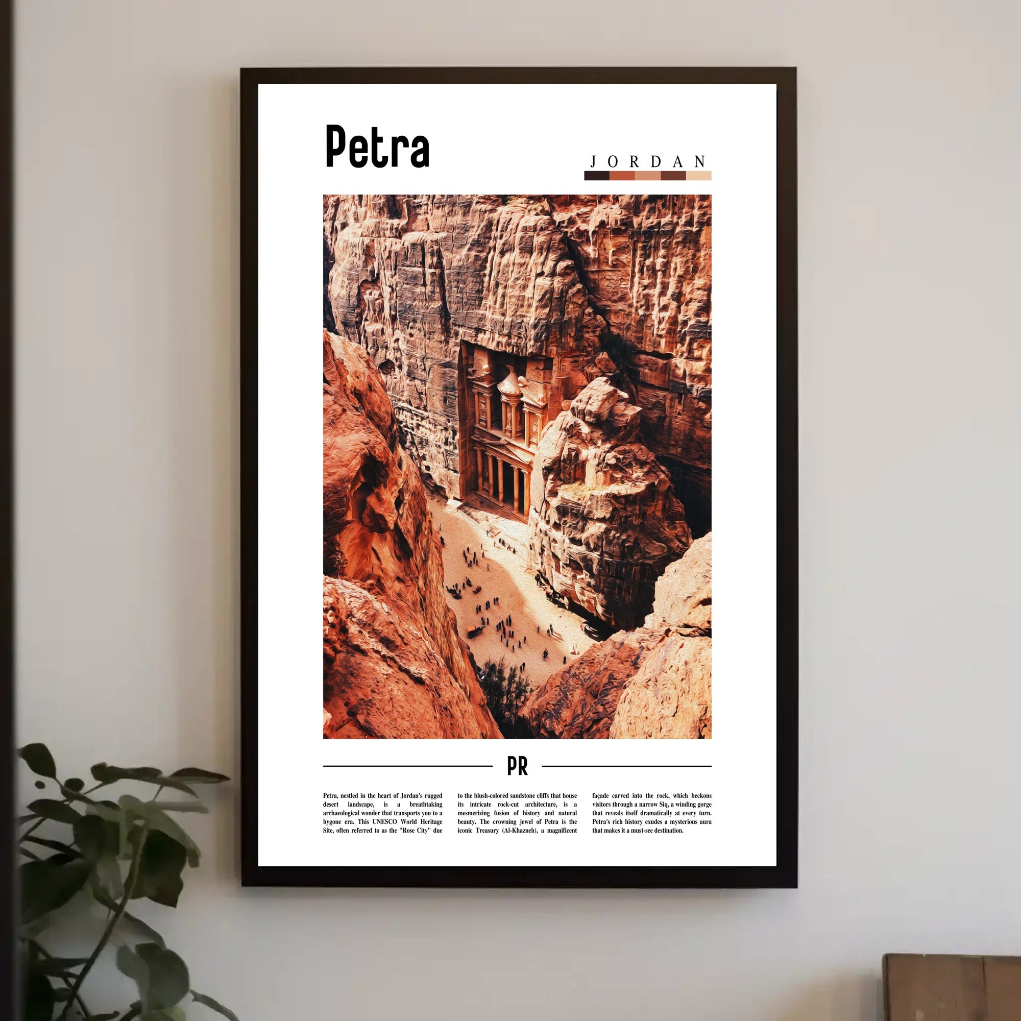 Petra Treasury Art Print Cultural or Heritage Poster PosterGoat