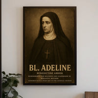 Bl. Adeline Benedictine Abbess Poster