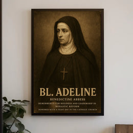 Bl. Adeline Benedictine Abbess Poster