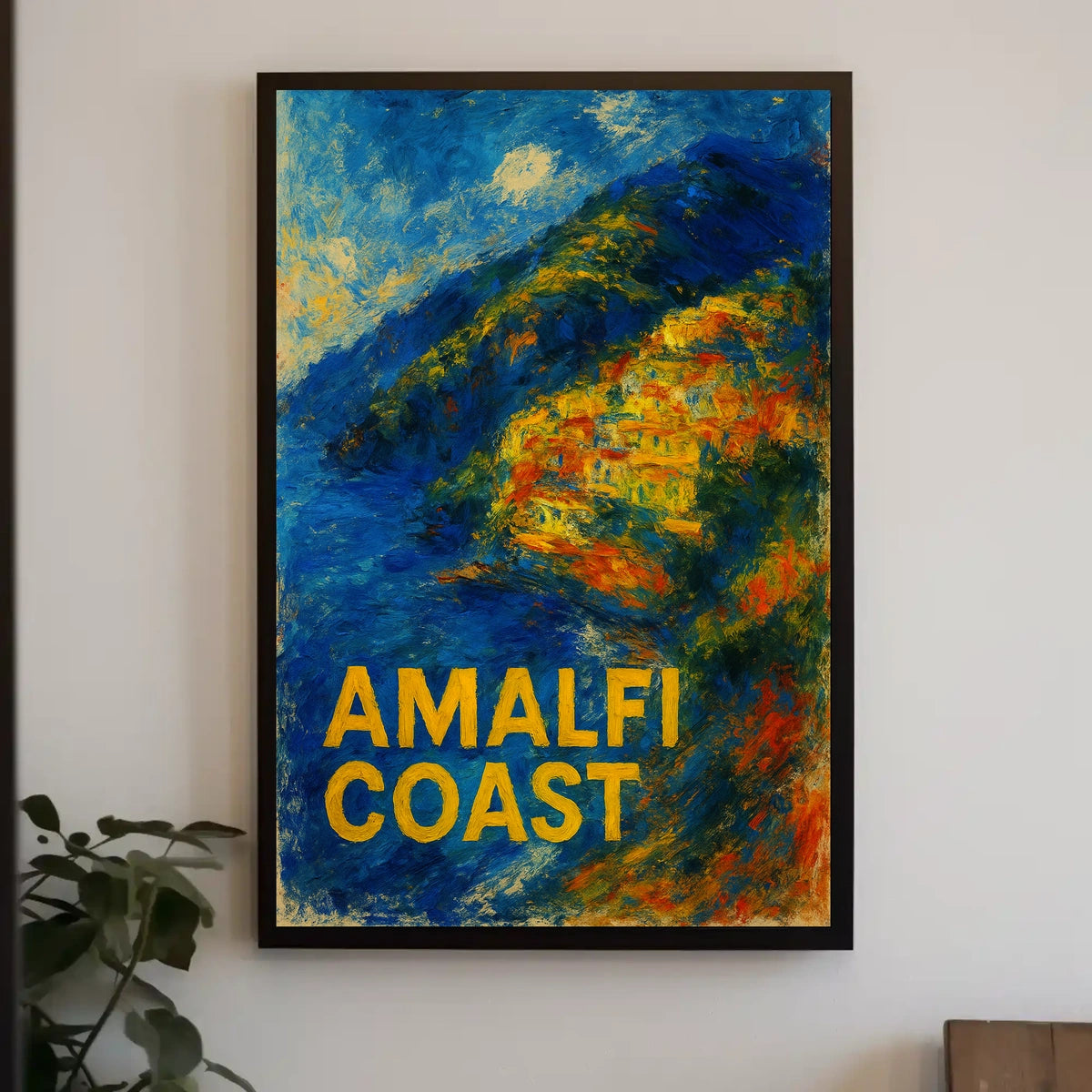 Amalfi Coast Impression Poster Wall Art 18x24 Fine Art
